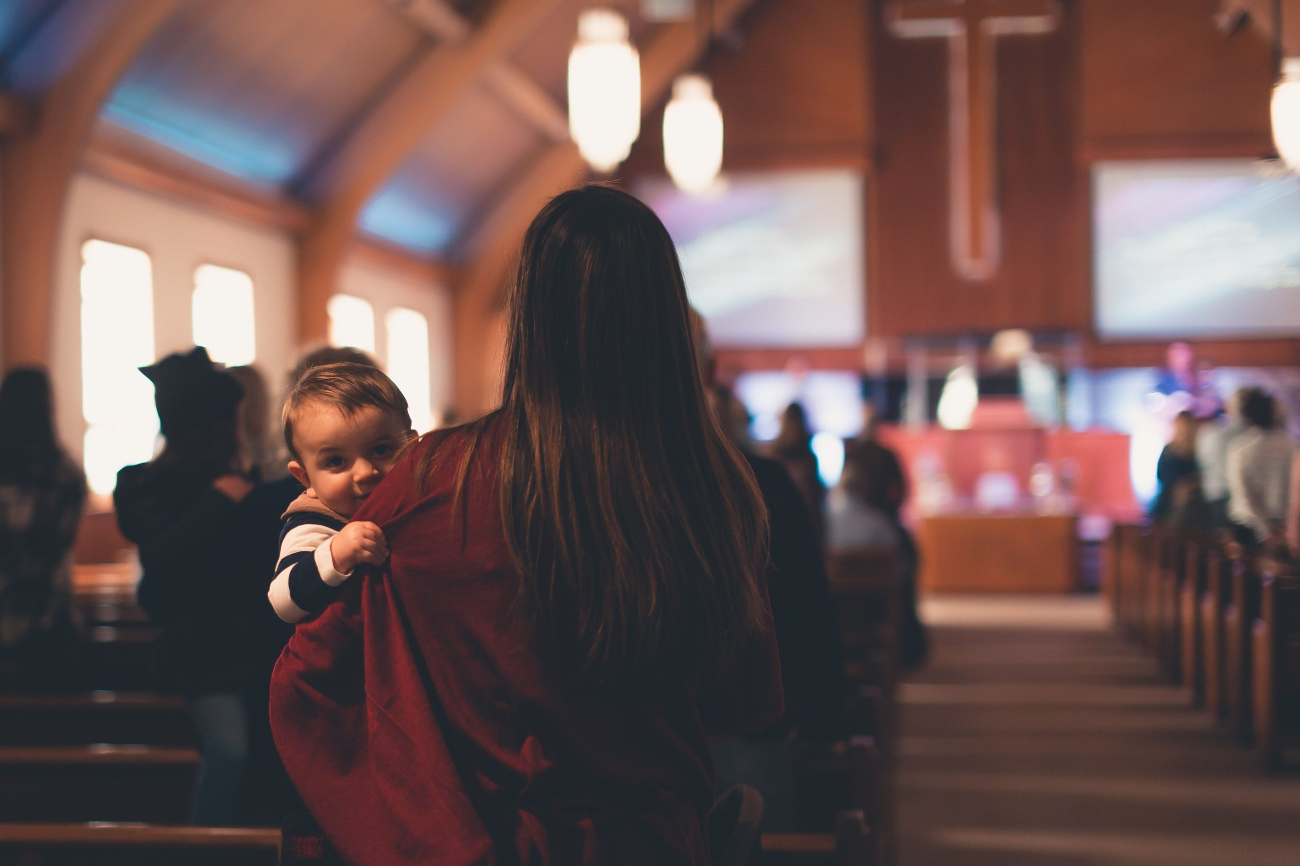 Congregation worshipping